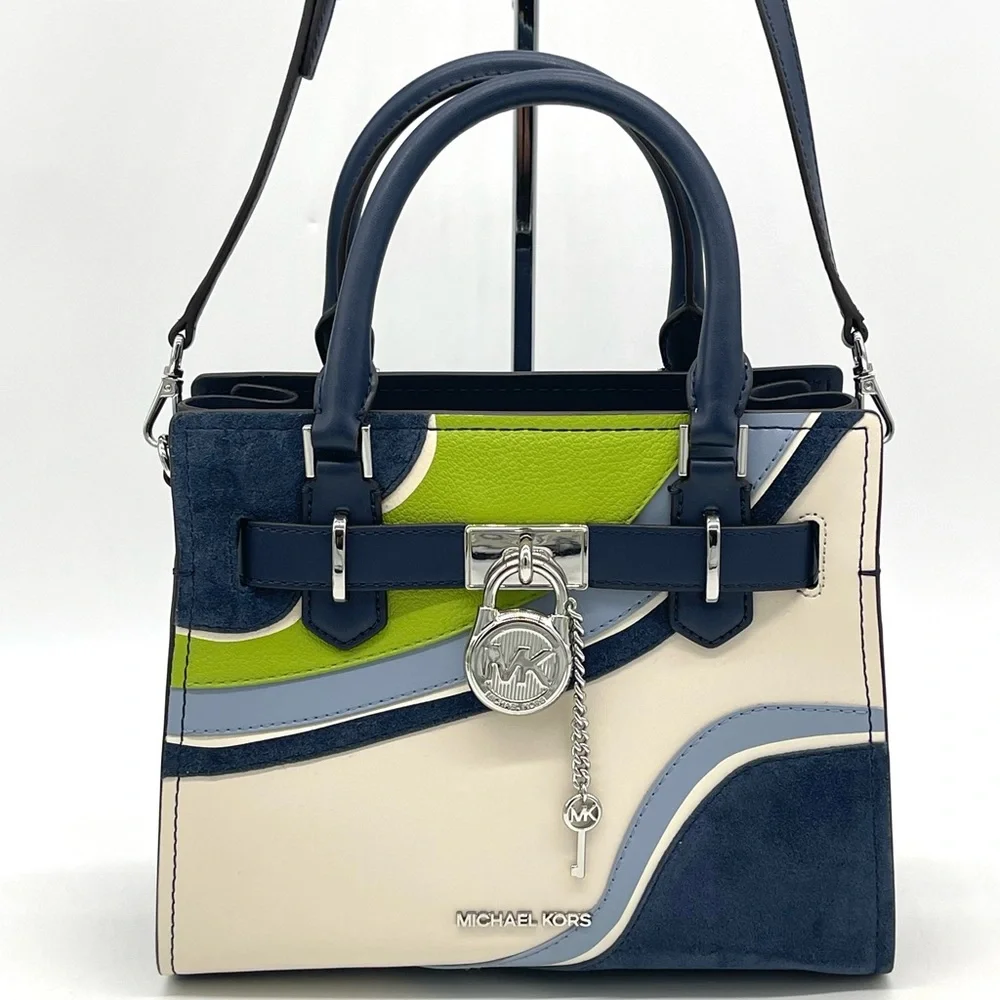 Michael Kors Hamilton Small Patchwork Satchel Crossbody